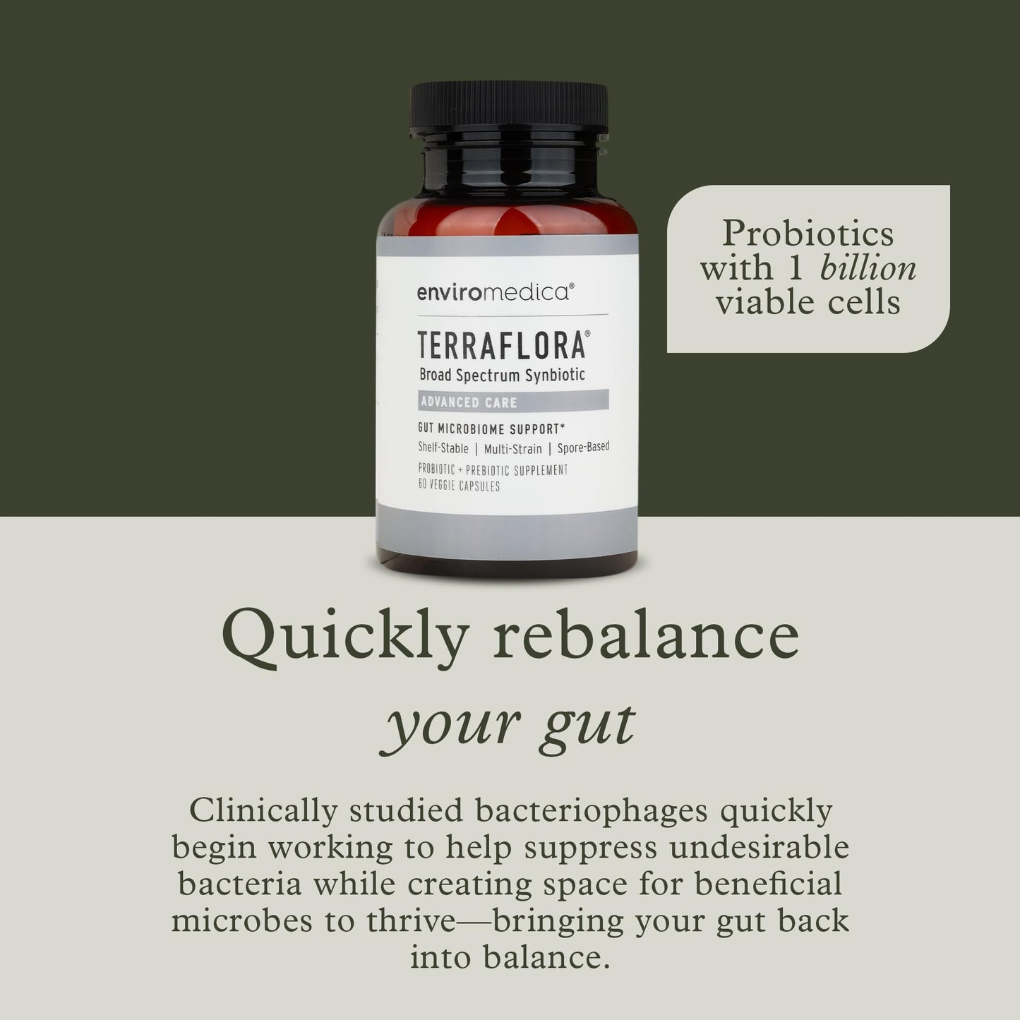 Enviromedica Terraflora Advanced Care Synbiotic Capsule, 60 Capsules