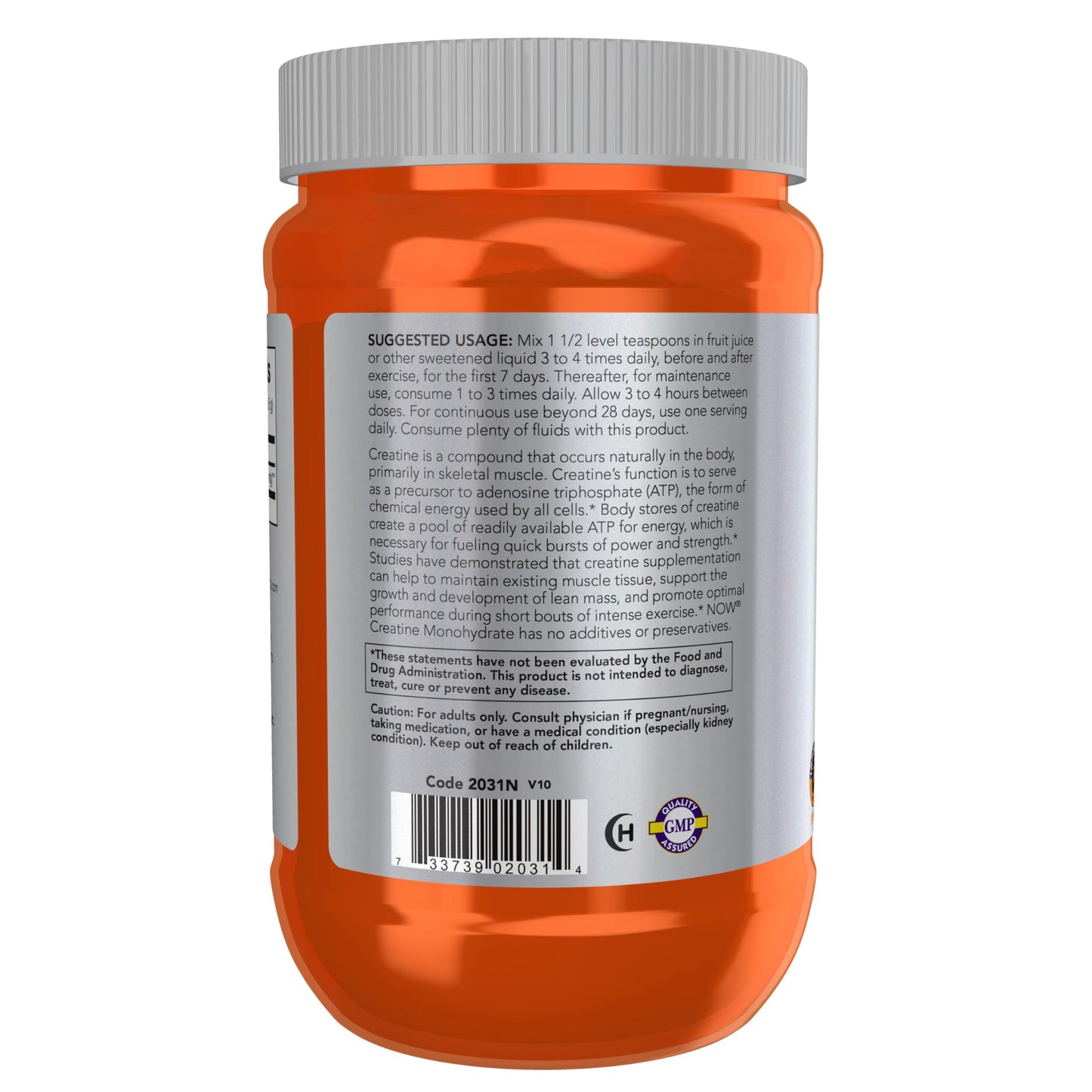 NOW Foods Creatine Monohydrate Powder, 21.2-Ounce
