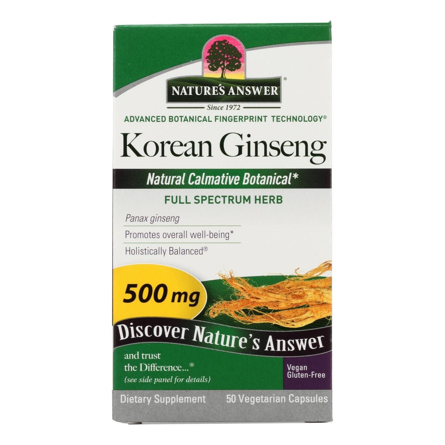 Nature's Answer Korean Ginseng Capsule 50 Count