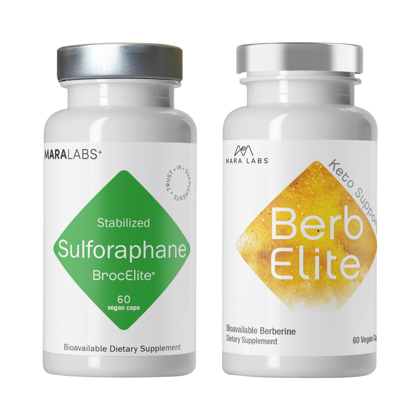 BrocElite Mara Labs Plus and BerbElite 60 Capsules, 2-Pack