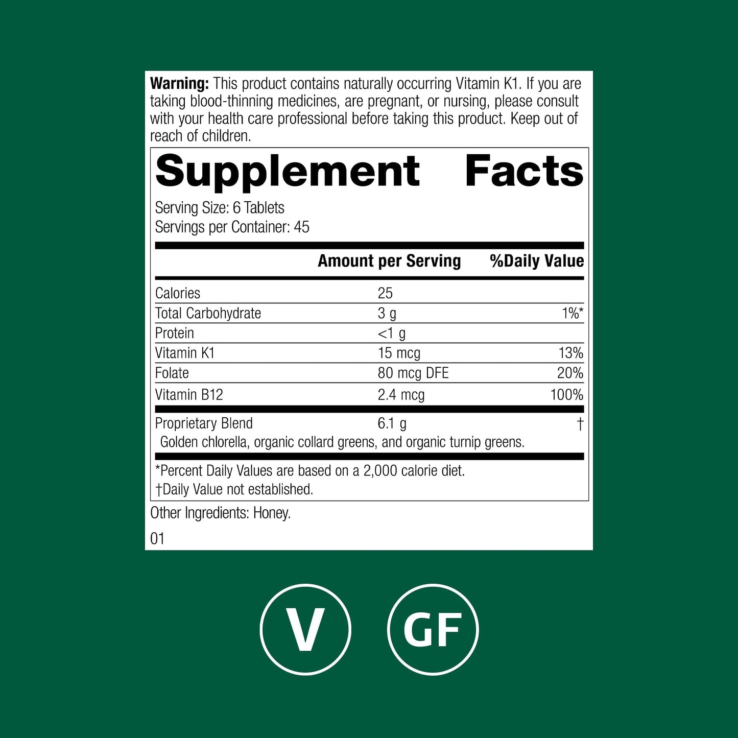 Standard Process Inc. Whole Food Folate Capsules, 270