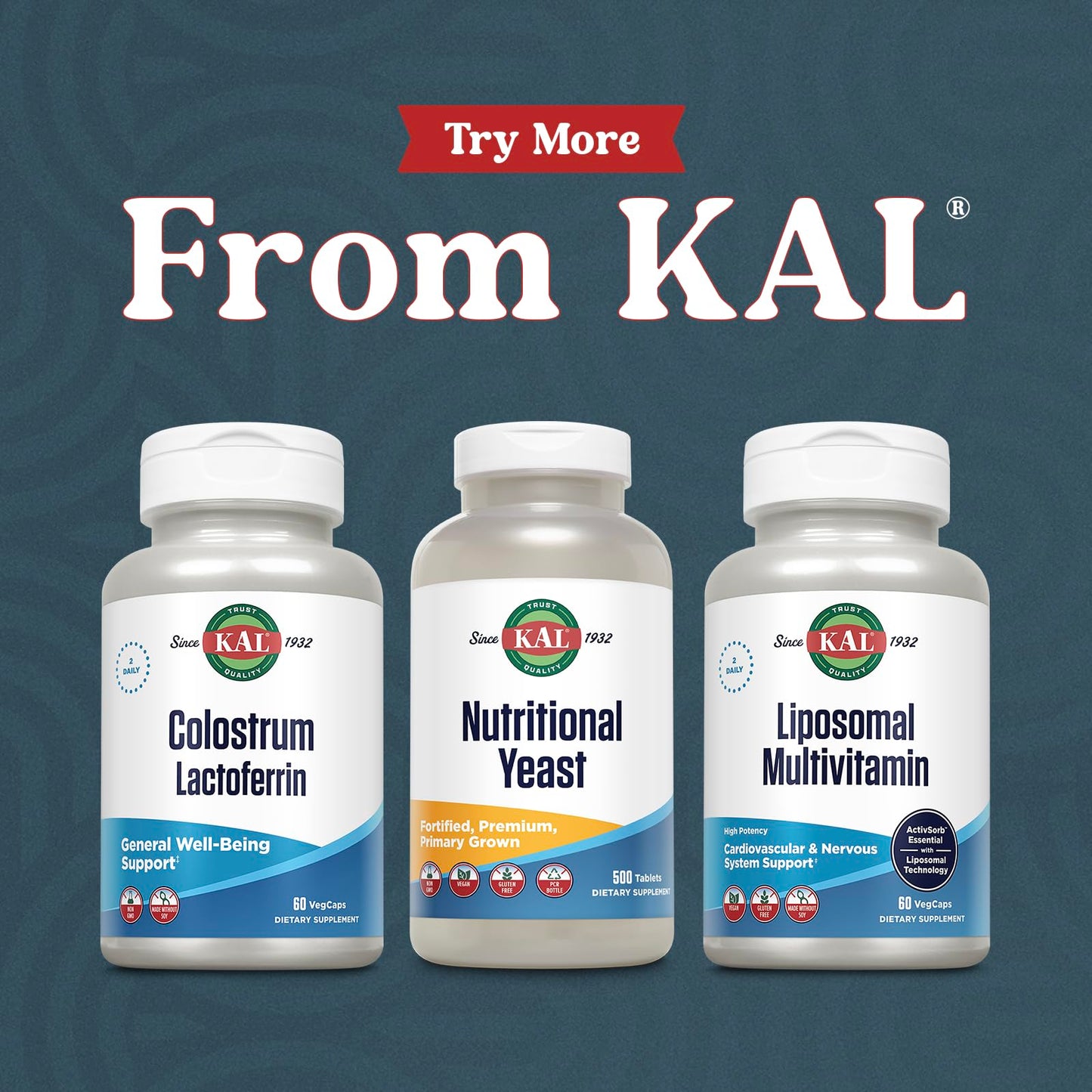 KAL Colostrum Lactoferrin, 20% Immunoglobulins | Lactoferrin & Beta Glucan | Healthy Immune Support, 60 Caps
