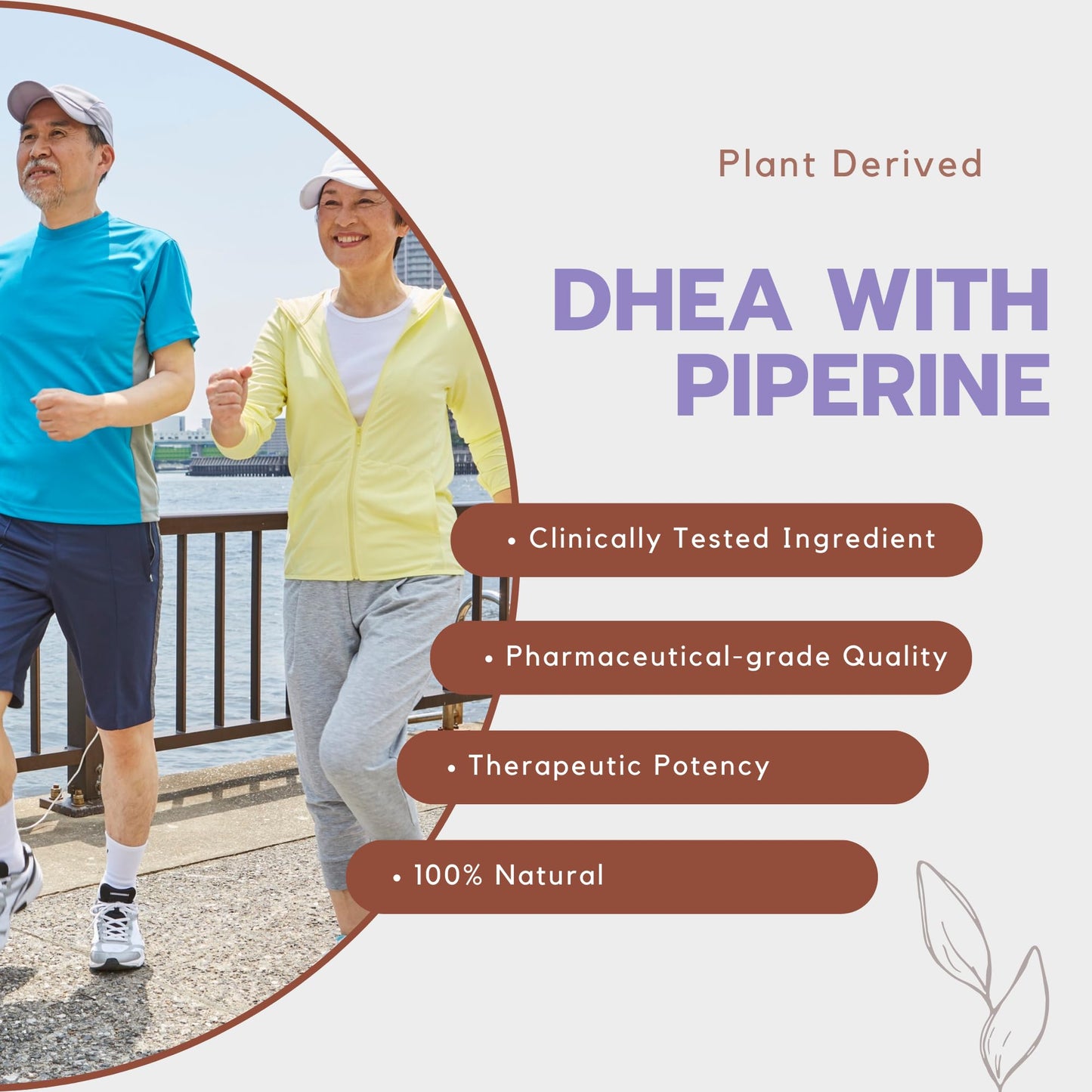 LifeLink DHEA MonoDEA+ (Dehydroepiandrosterone w/Piperine) 25 mg Capsules, 100 Count