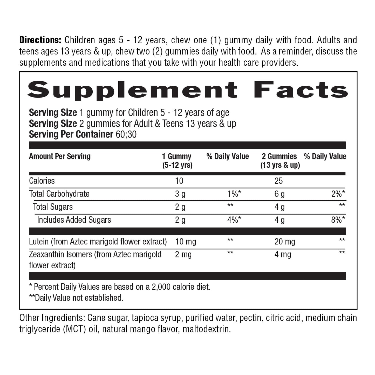 Country Life Lutein Gummies with Lutemax 2020, 60 Count