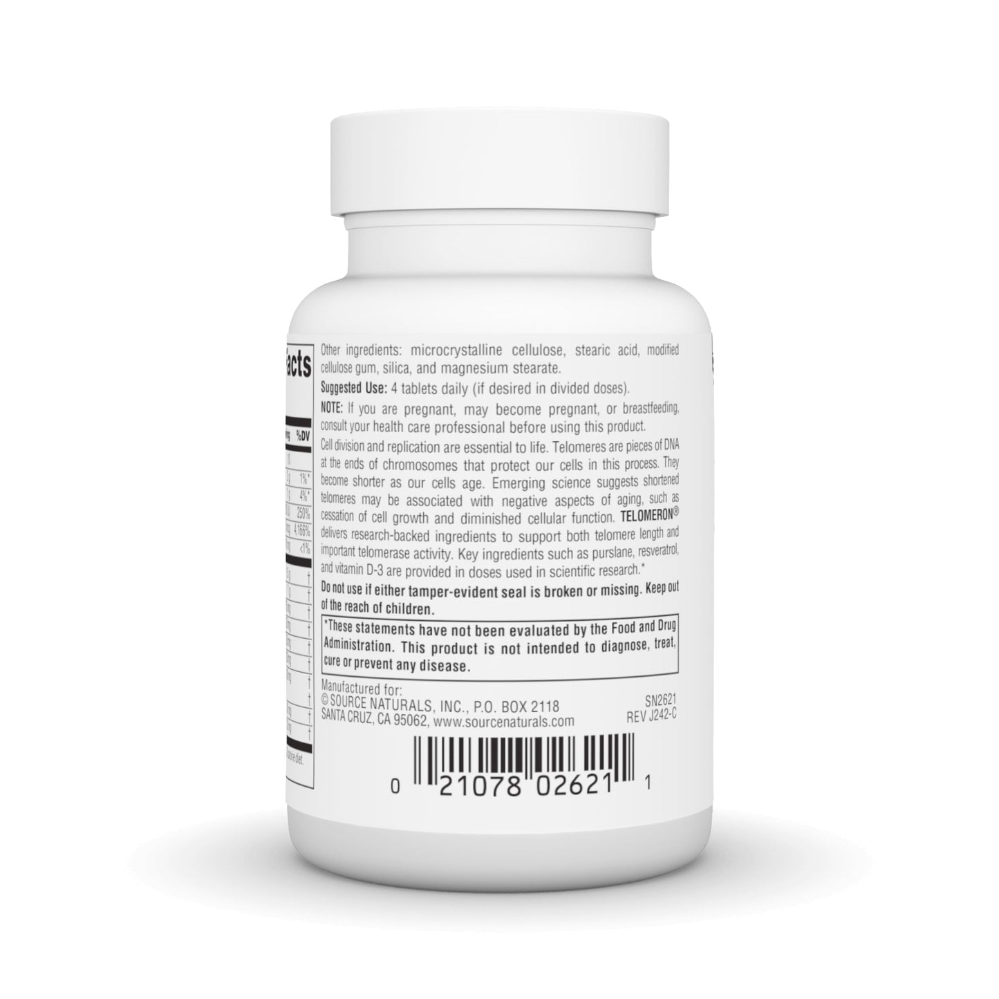 Source Naturals Telomeron Telomer DNA Protection* 30 Tablets