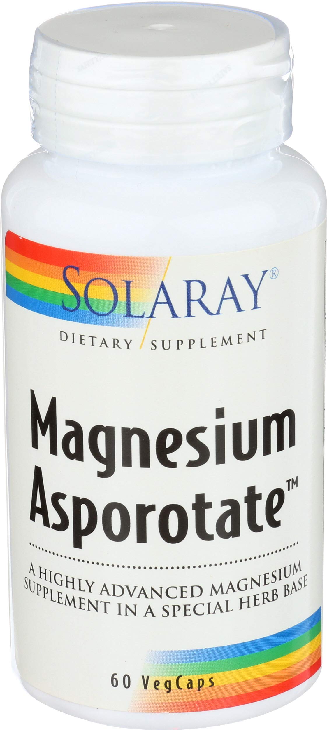 Solaray Magnesium Asporotate 400mg Vegetarian Capsules, 60 Count