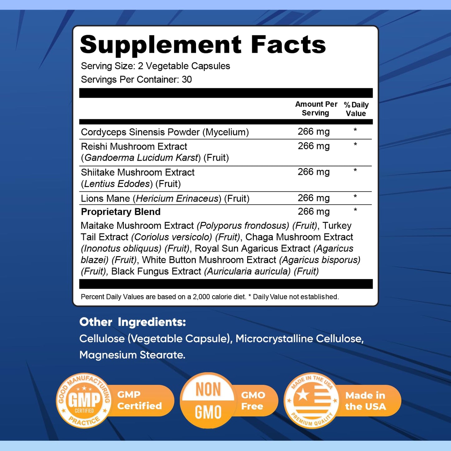 Nature’s NutriWave Nervolink Reishi, Shiitake & Lion's Mane Capsule 60 Count