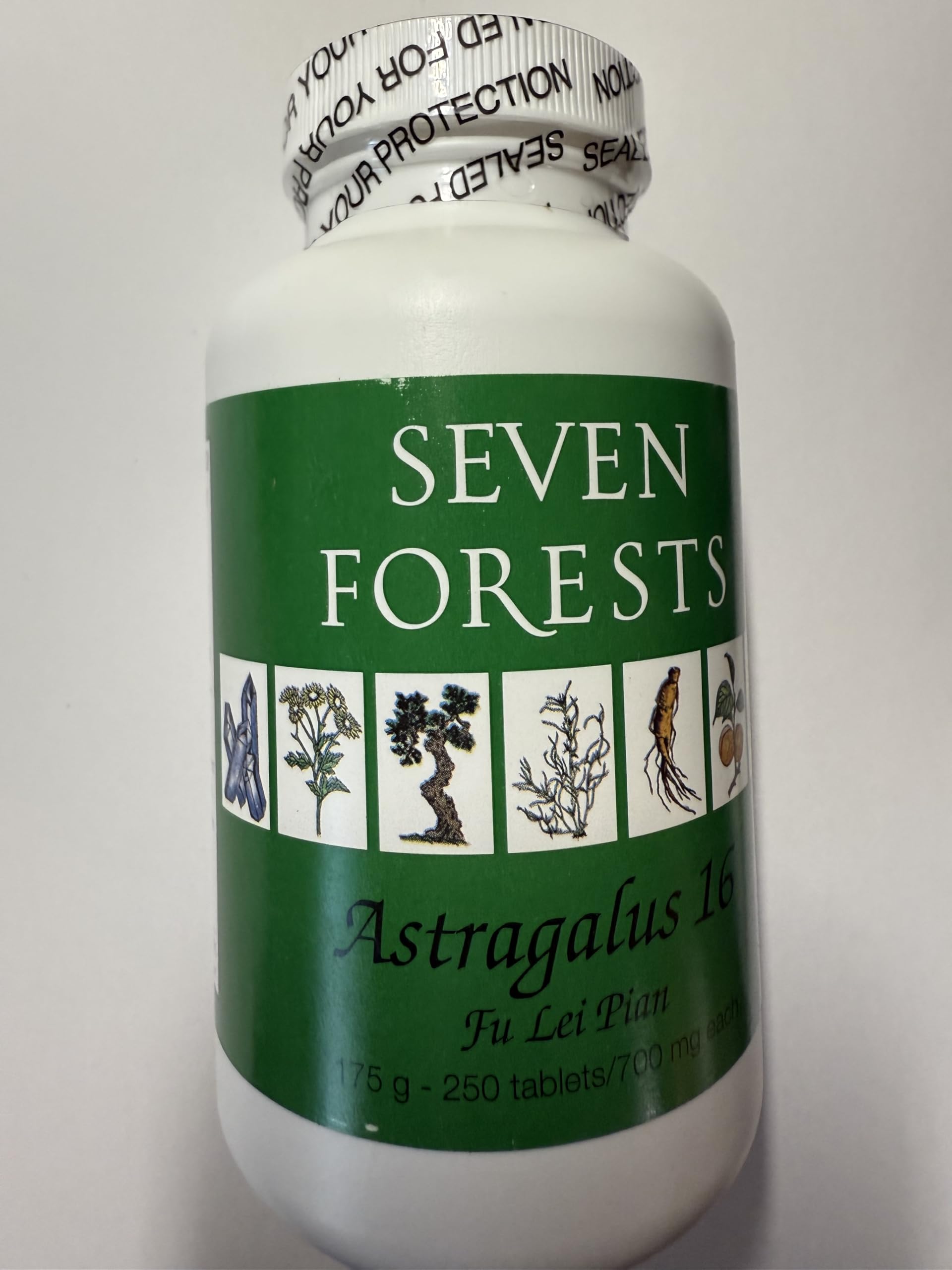 Seven Forests Astragalus 16 Fu Lei Pian Tablet 250 Count