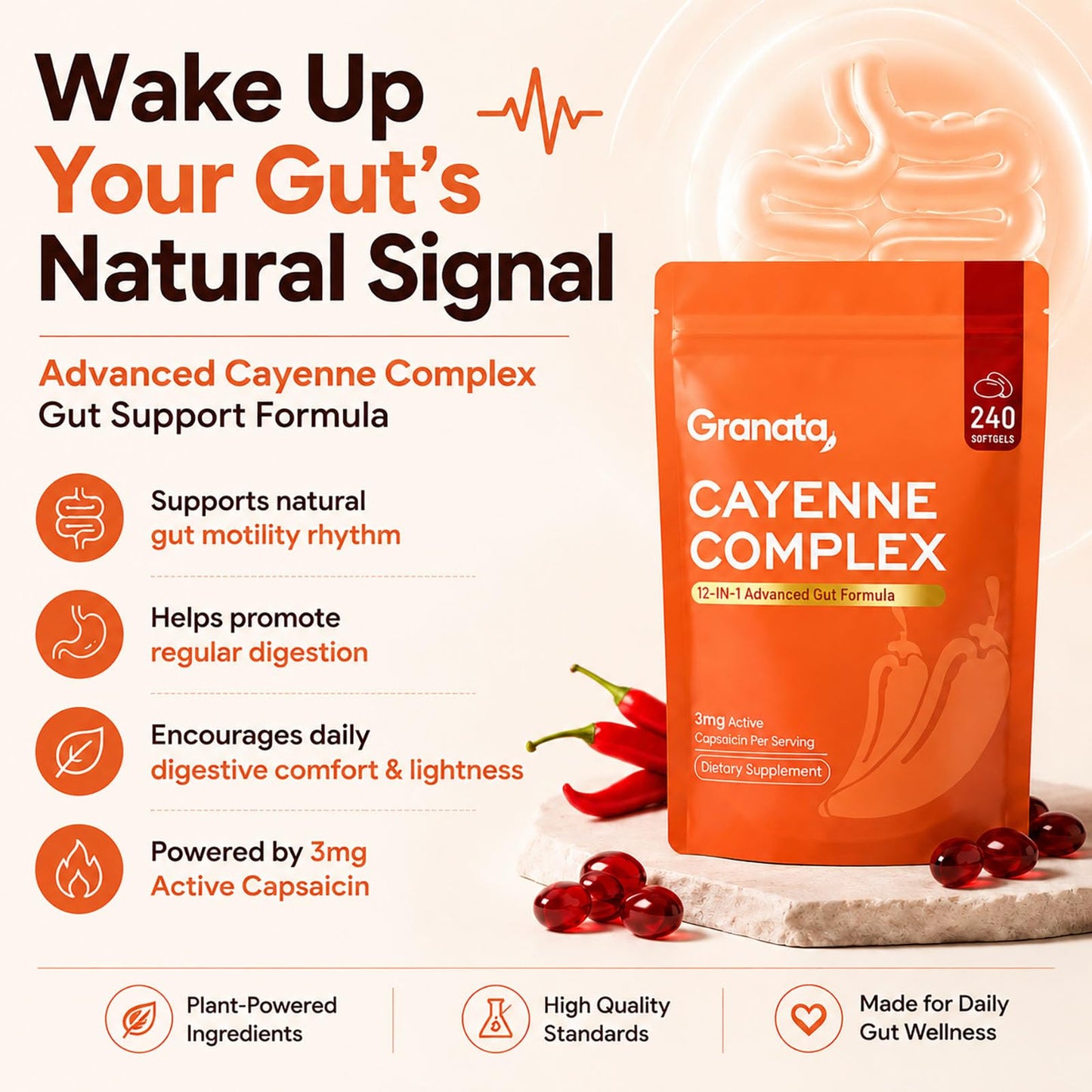 LumiLight Granata Cayenne Pepper Softgels 240 Count