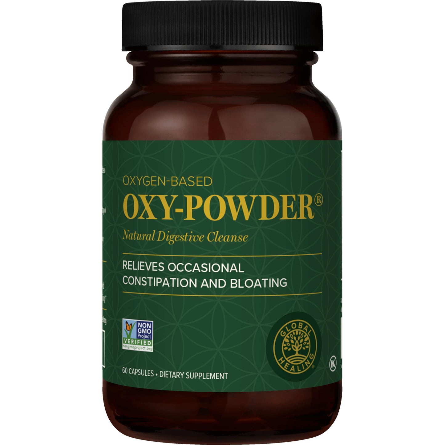 Global Healing Center Oxy-Powder Colon Cleanse Capsules 60 Count