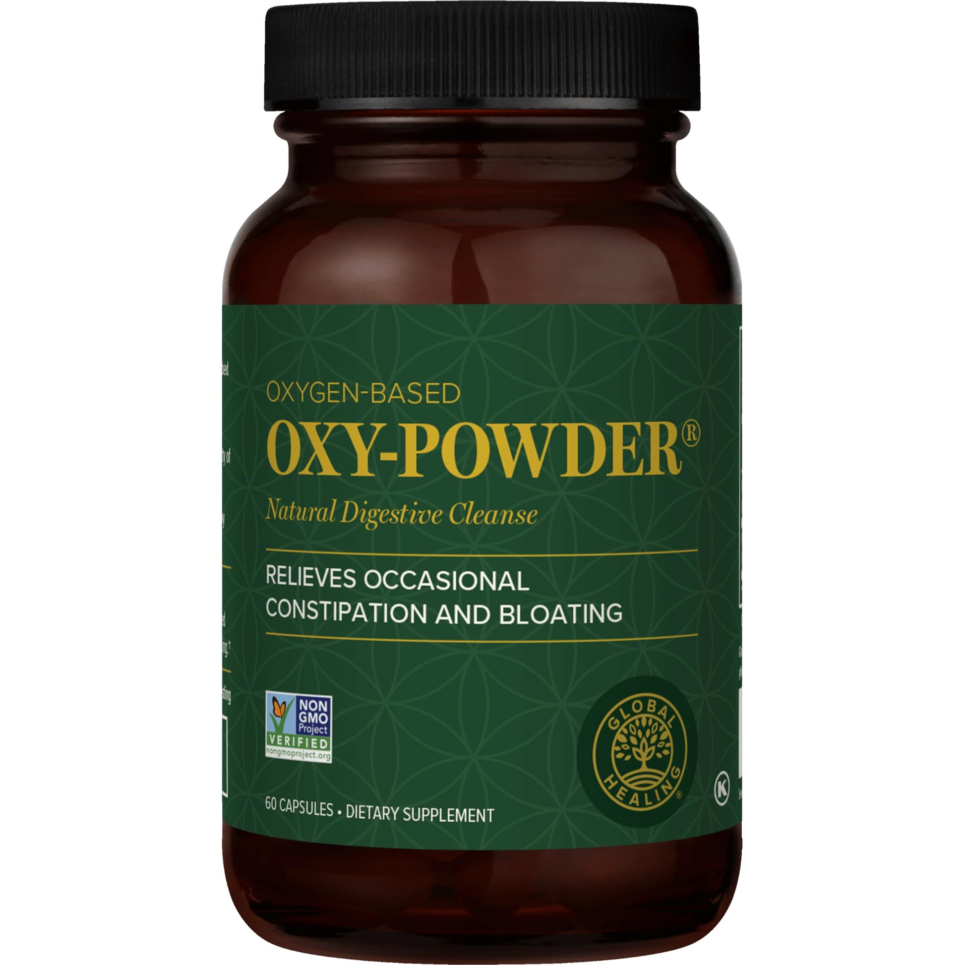 Global Healing Center Oxy-Powder Colon Cleanse Capsules 60 Count