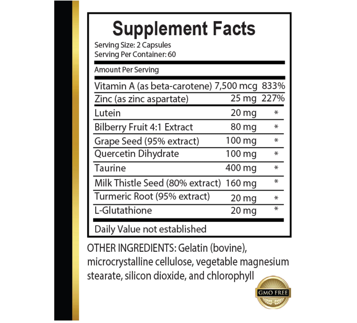 OLANTA TRADE SOLUTION Lutein for Eyes Organic - Vision Support Natural Complex - Vision Support Supplement for Eye Health, Eye Vitamin and Mineral Supplement with Antioxidant 60 Capsules