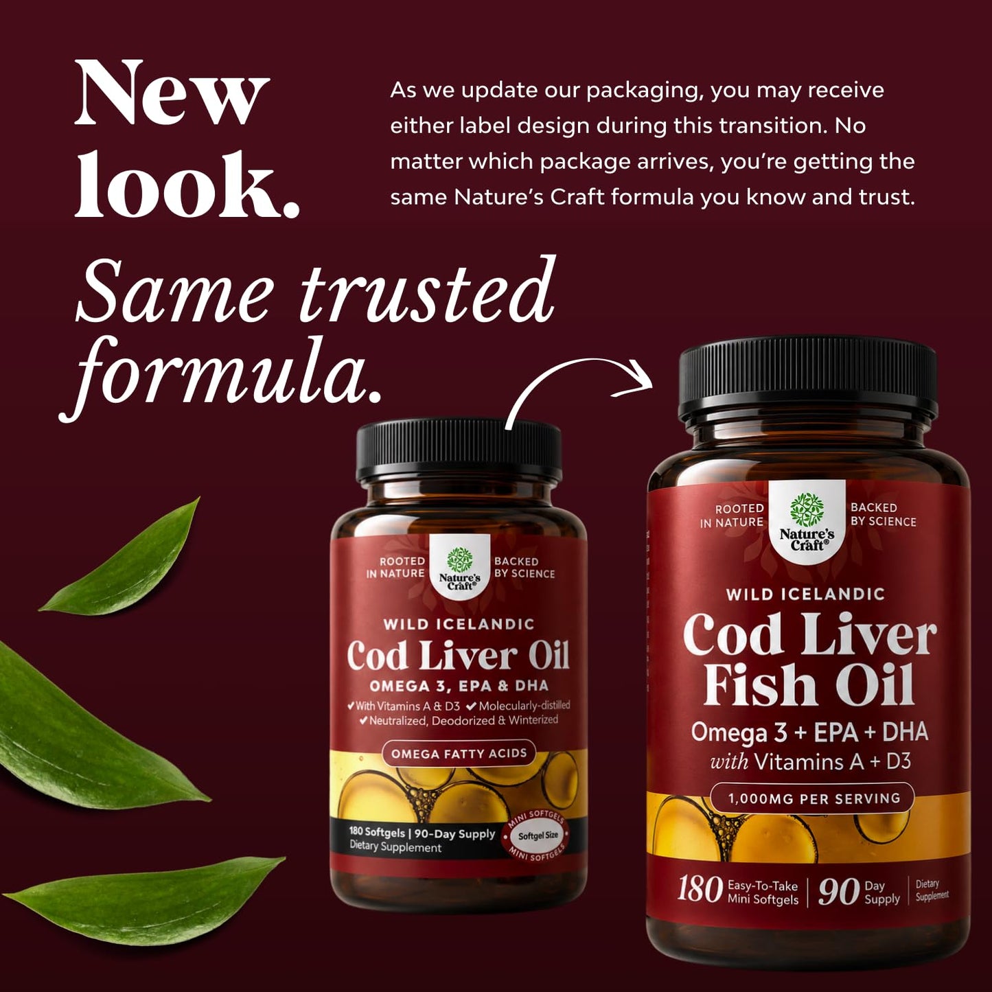 Natures Craft Icelandic Cod Liver Oil Softgels 180 Count