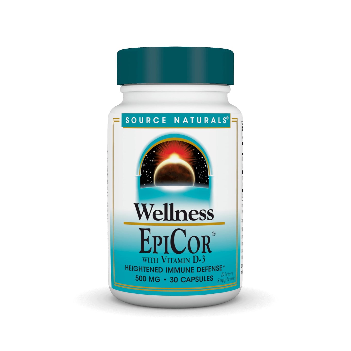 Source Naturals Wellness EpiCor with Vitamin D-3 for Heightened Immune Defense 30 Capsules