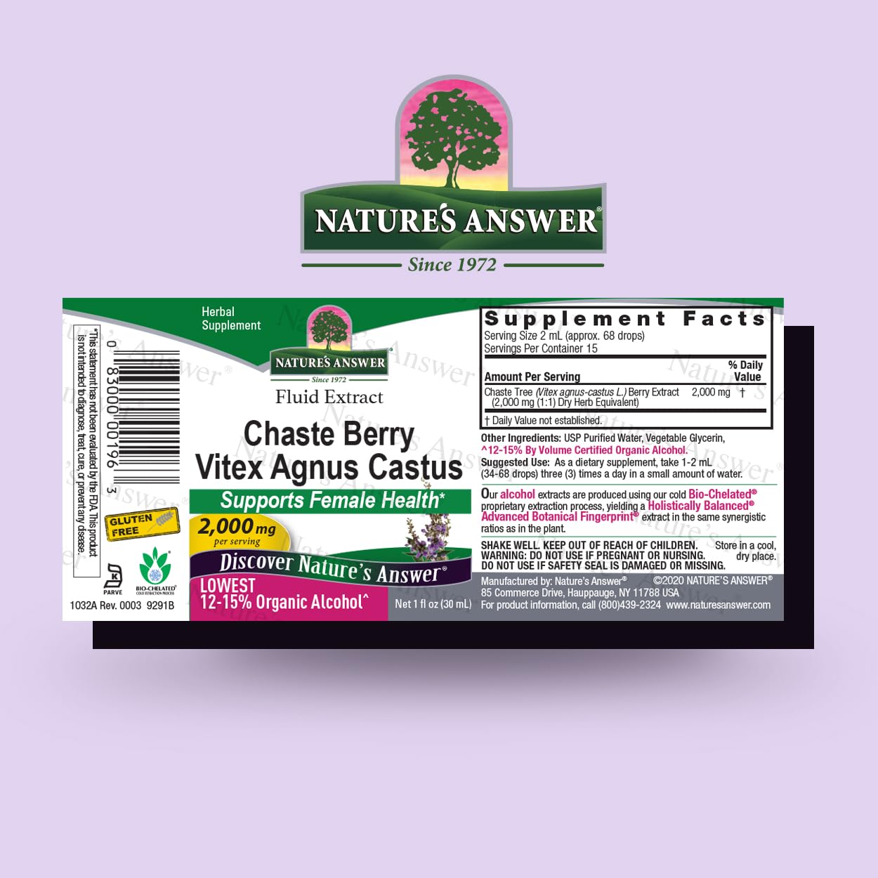 Nature's Answer Supports Female Hormonal Balance Capsule, 1 Count