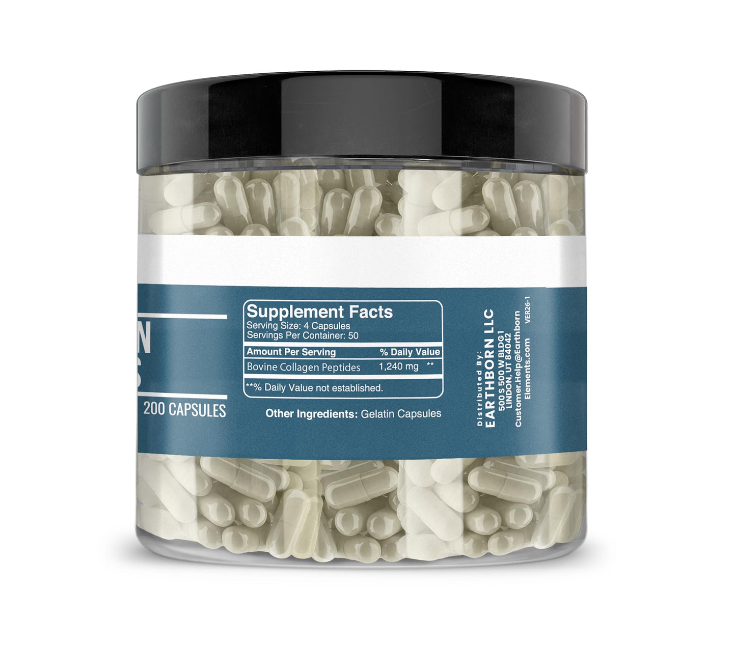 Earthborn Elements Collagen Peptides 200 Capsules