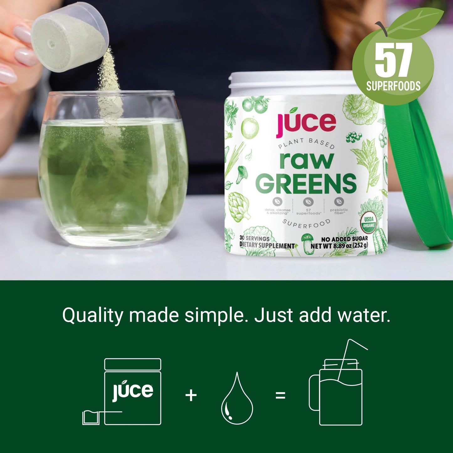 Terra Kai Organics Juce Raw Greens Organic Superfood Powder 8.89 oz