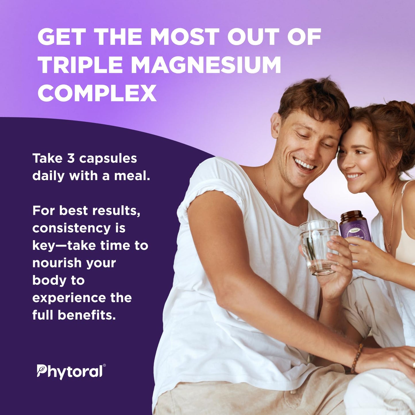 Phytoral Magnesium Complex Capsules with Taurate, Glycinate & Malate 90 Count