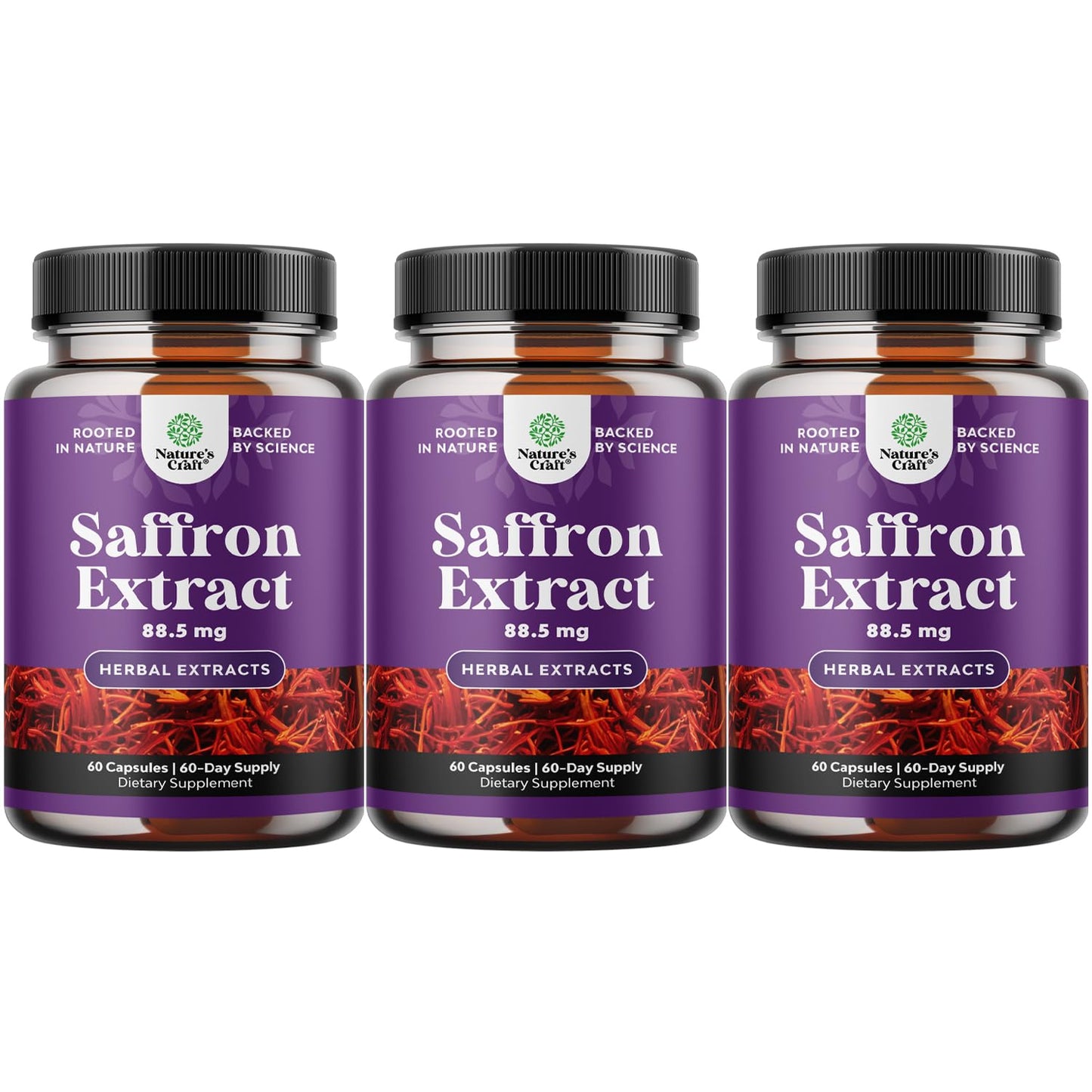 Natures Craft Saffron Extract Capsules 180 Count