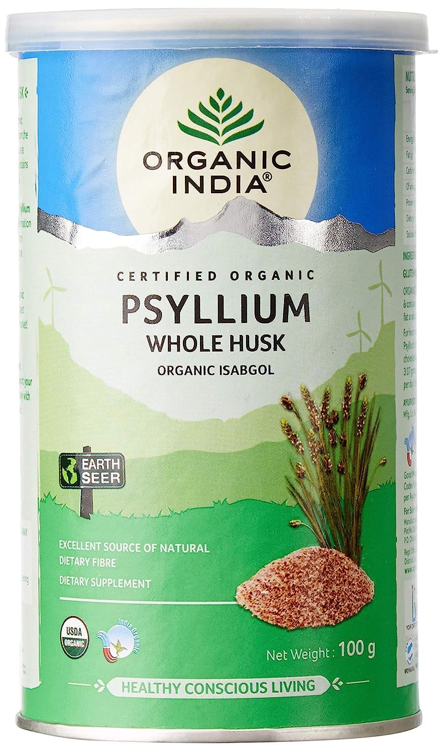 Sheltr Psyllium Whole Husk Powder 3.52 Ounce