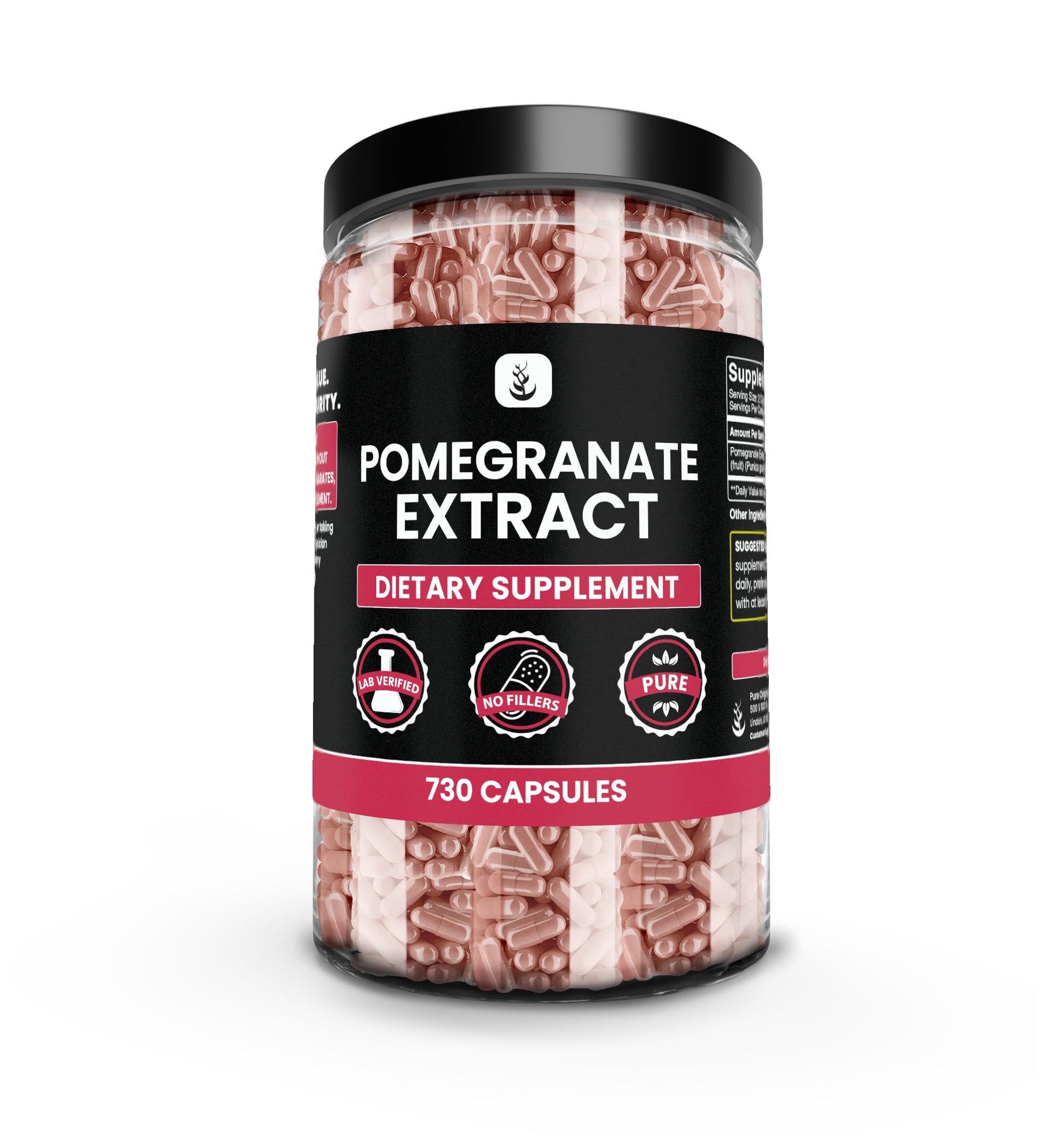 PURE ORIGINAL INGREDIENTS Pomegranate Extract Capsules 730