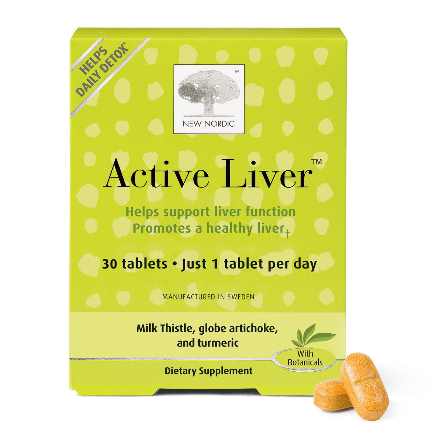 NEW NORDIC Active Liver Daily Support Supplement 30 Tablets