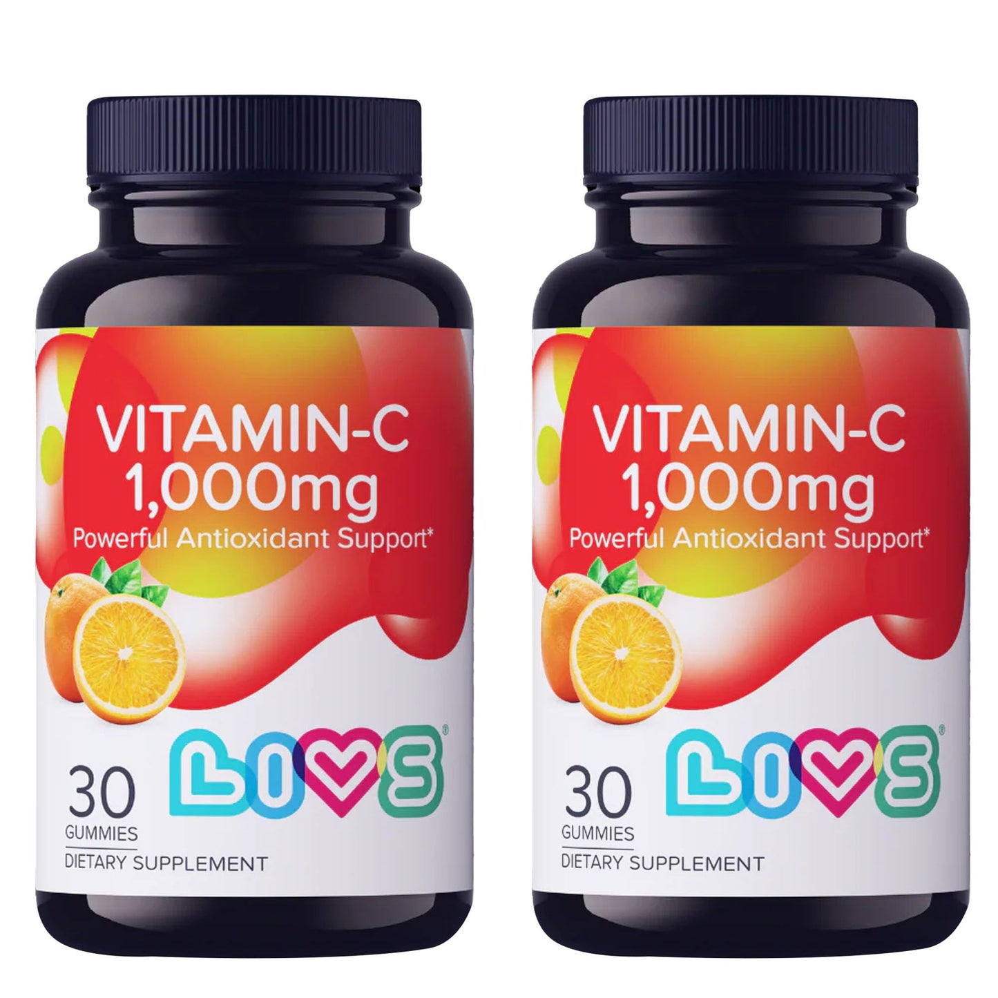 LIVS Vitamin C 1000mg Gummies 30 Count