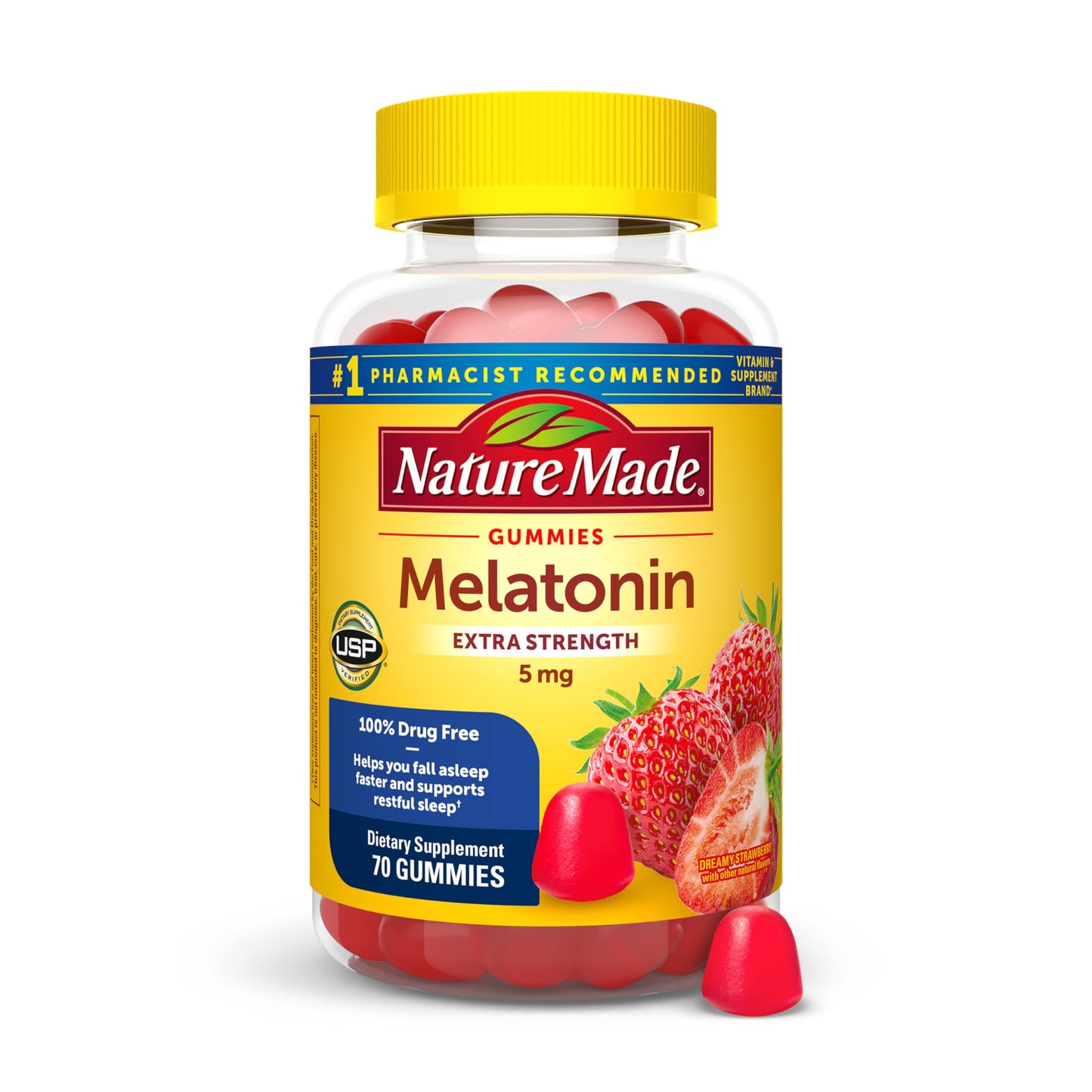 Nature Made Melatonin 5mg Gummies, 70 Count