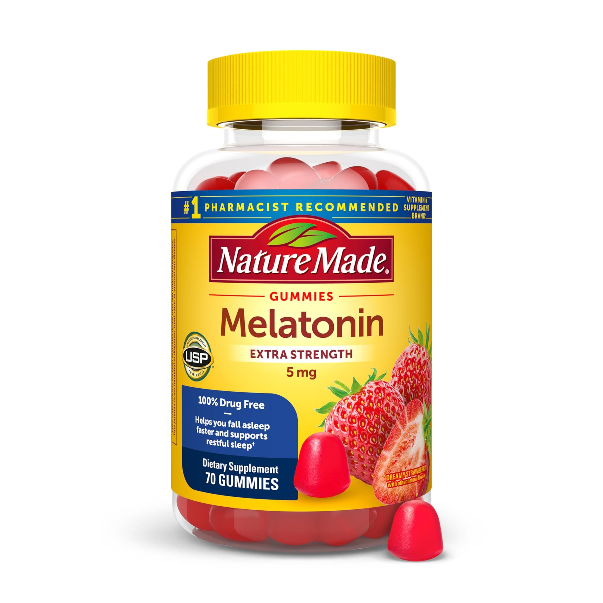 Nature Made Melatonin 5mg Gummies, 70 Count