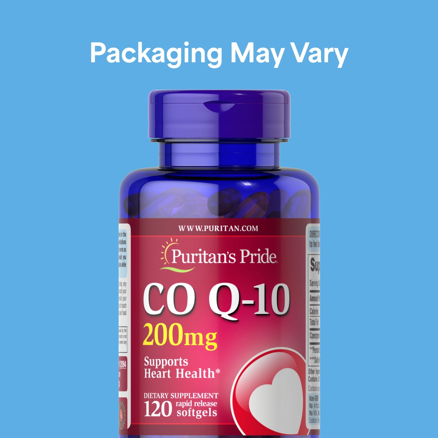 Puritan's Pride Coenzyme Q10 200mg Softgels 120 Count