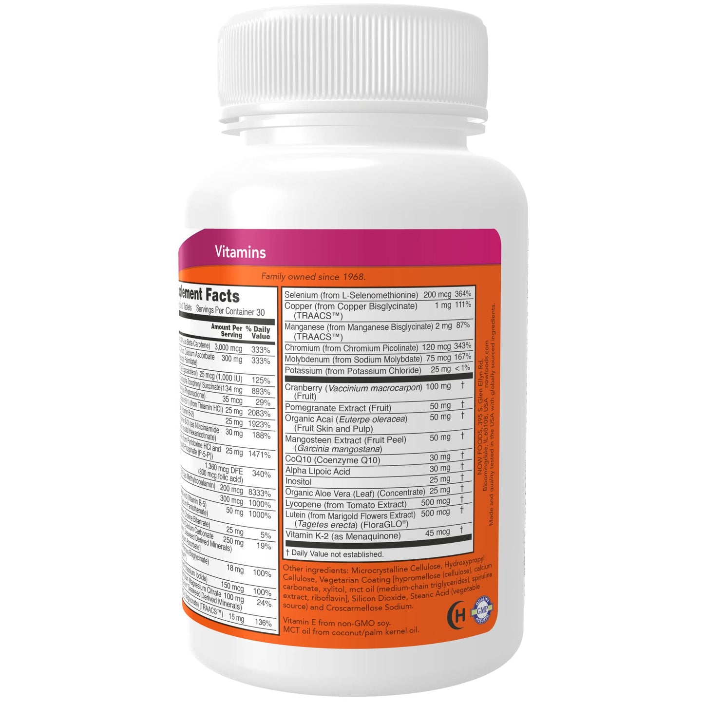 NOW Foods Eve Women's Multivitamin Tablets 180 Tablets