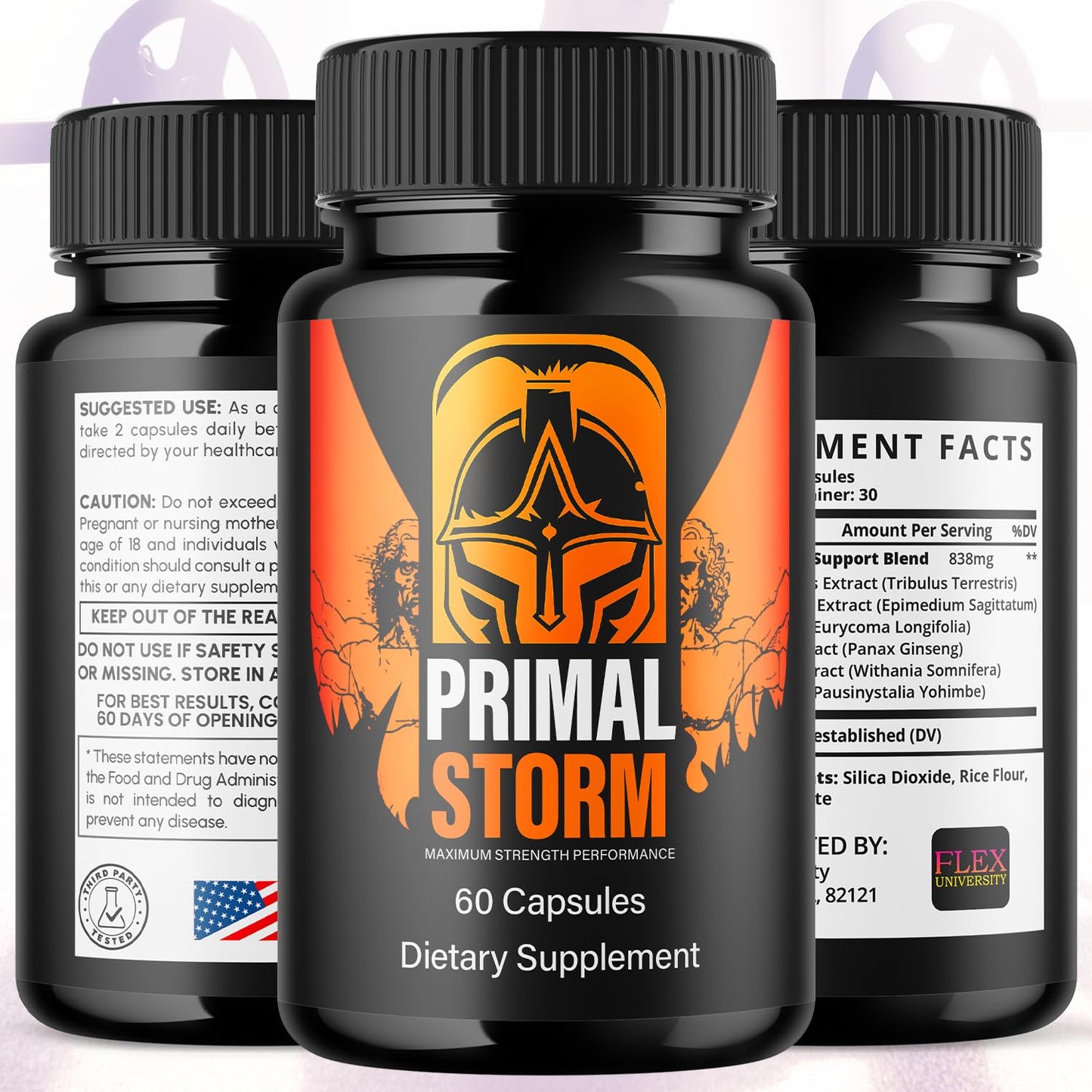 Flex University Primal Storm 180 Capsules