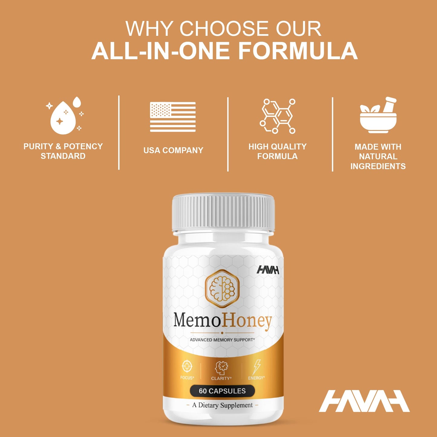 Havah Memo Honey Capsules 60 Capsules