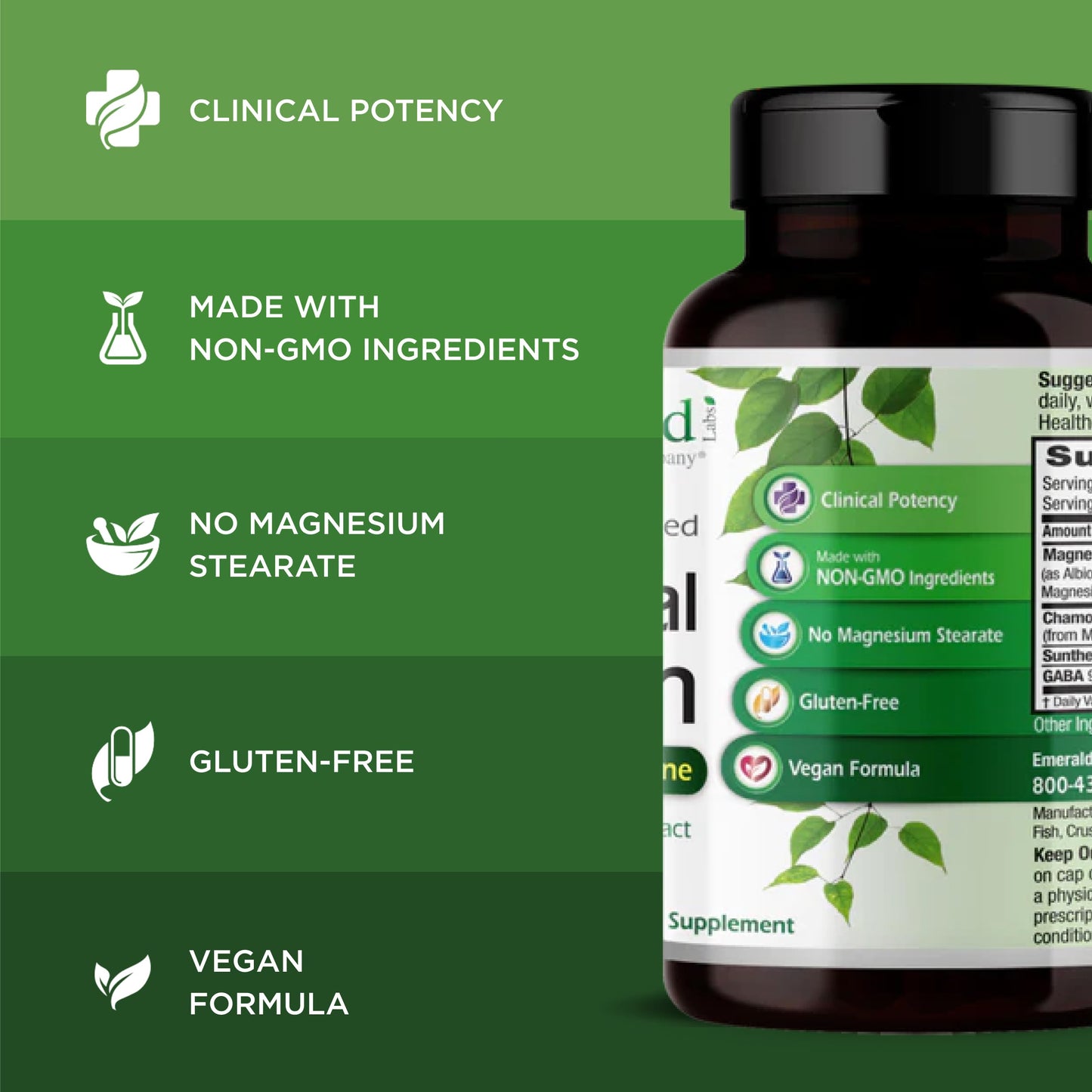 Emerald Labs Cerebral Calm Capsules, 60 Capsules