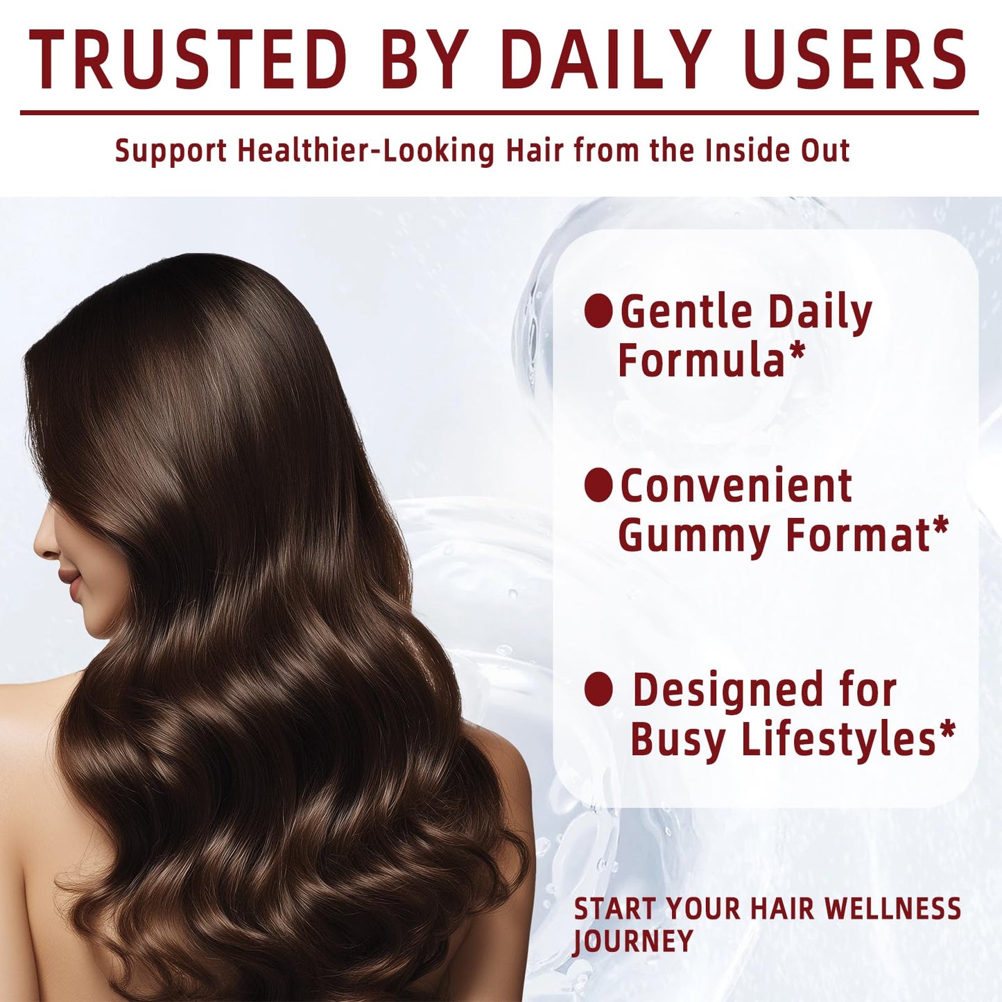 YYLLYY Hair Growth Vitamins Gummies, 60 Count