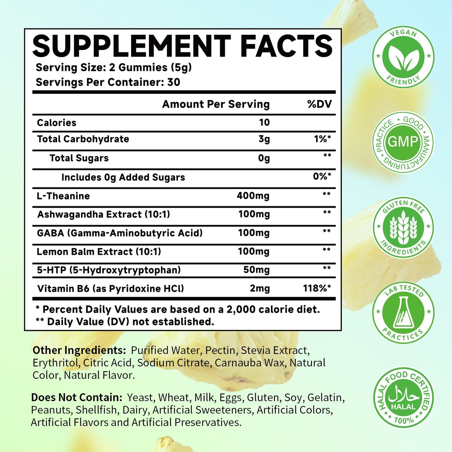 MOORGUMY L-Theanine Gummies 60 Count