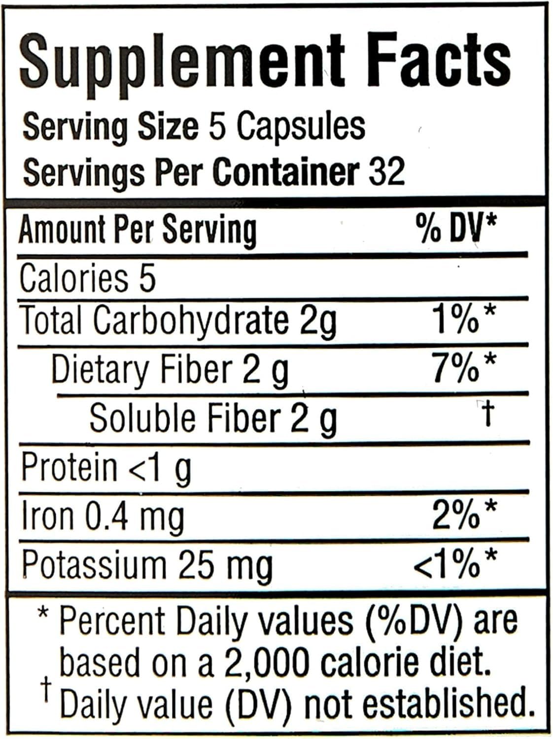 BASKETGOODS Psyllium Husk Capsules 1 Capsule