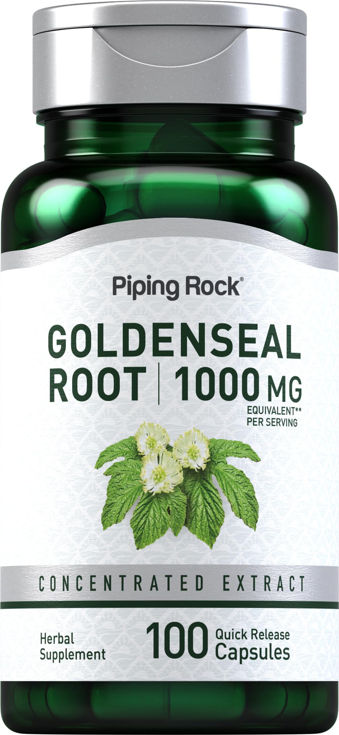 Piping Rock Goldenseal Root Capsules, 100
