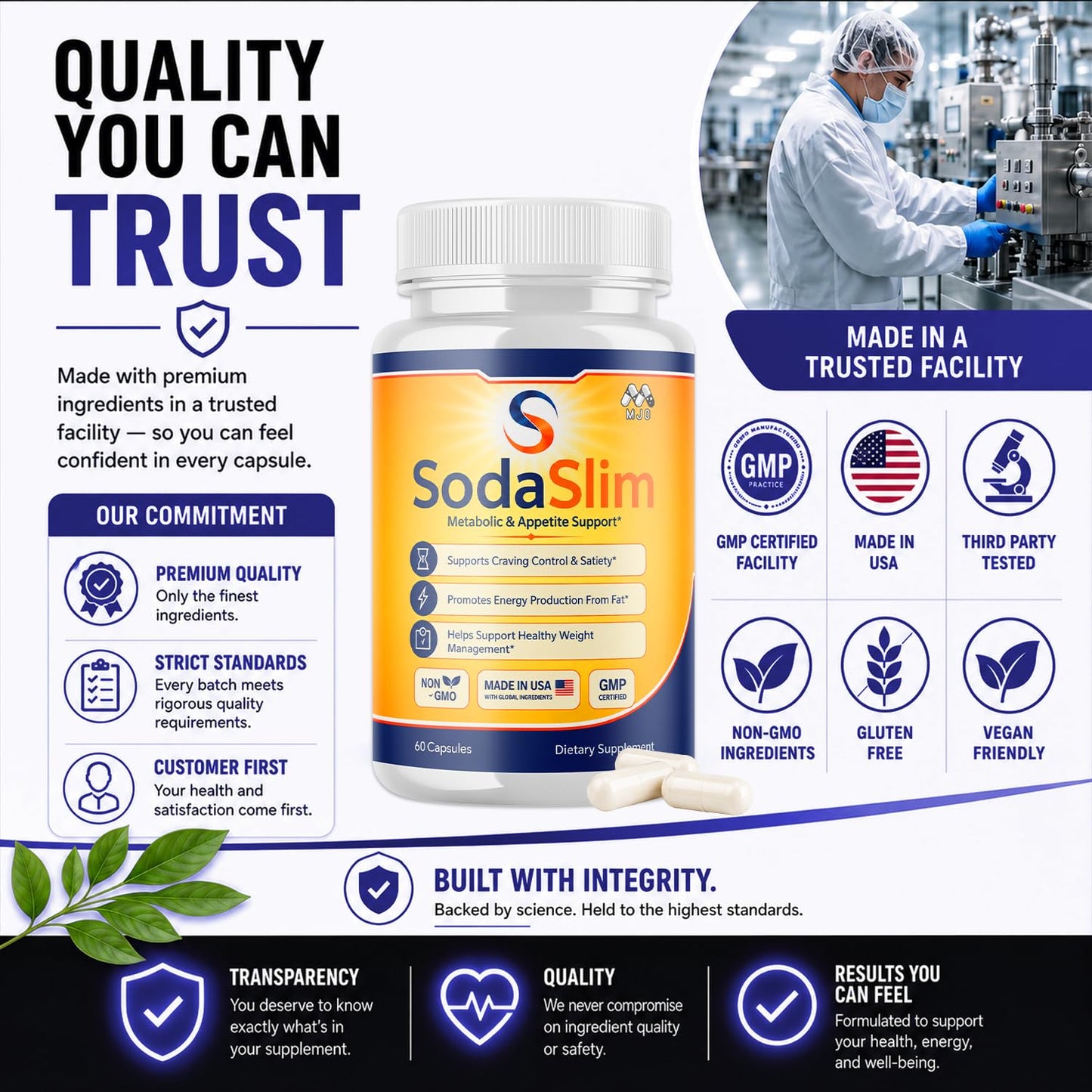 MJO Sodaslim Weight Management 180 Capsules