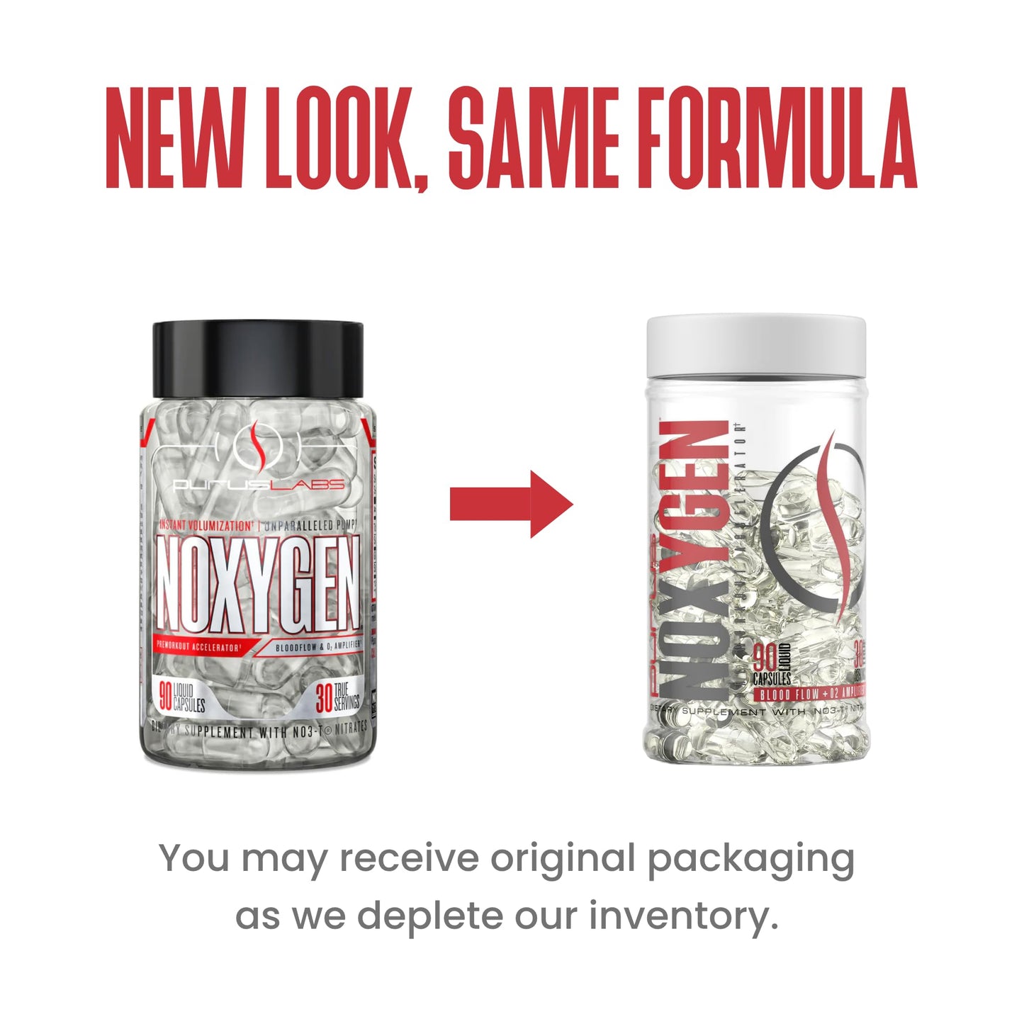 Purus Labs NOXygen Liquid Capsules Pre-Workout Accelerator Capsule 90 Capsules