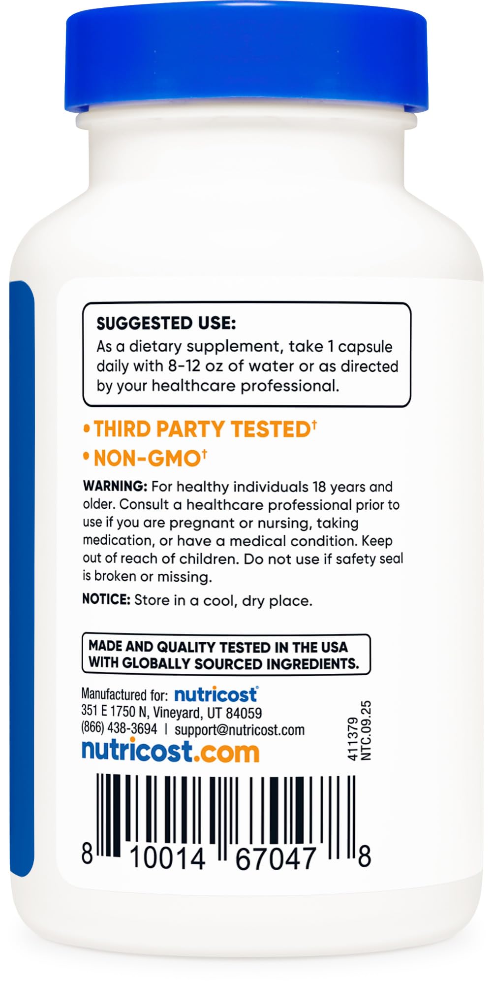 Nutricost Wormwood 450mg Capsules, 120 Count