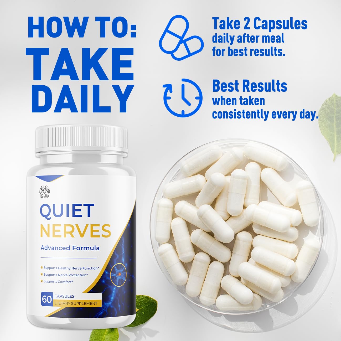 MJO Quiet Nerves 60 Capsules