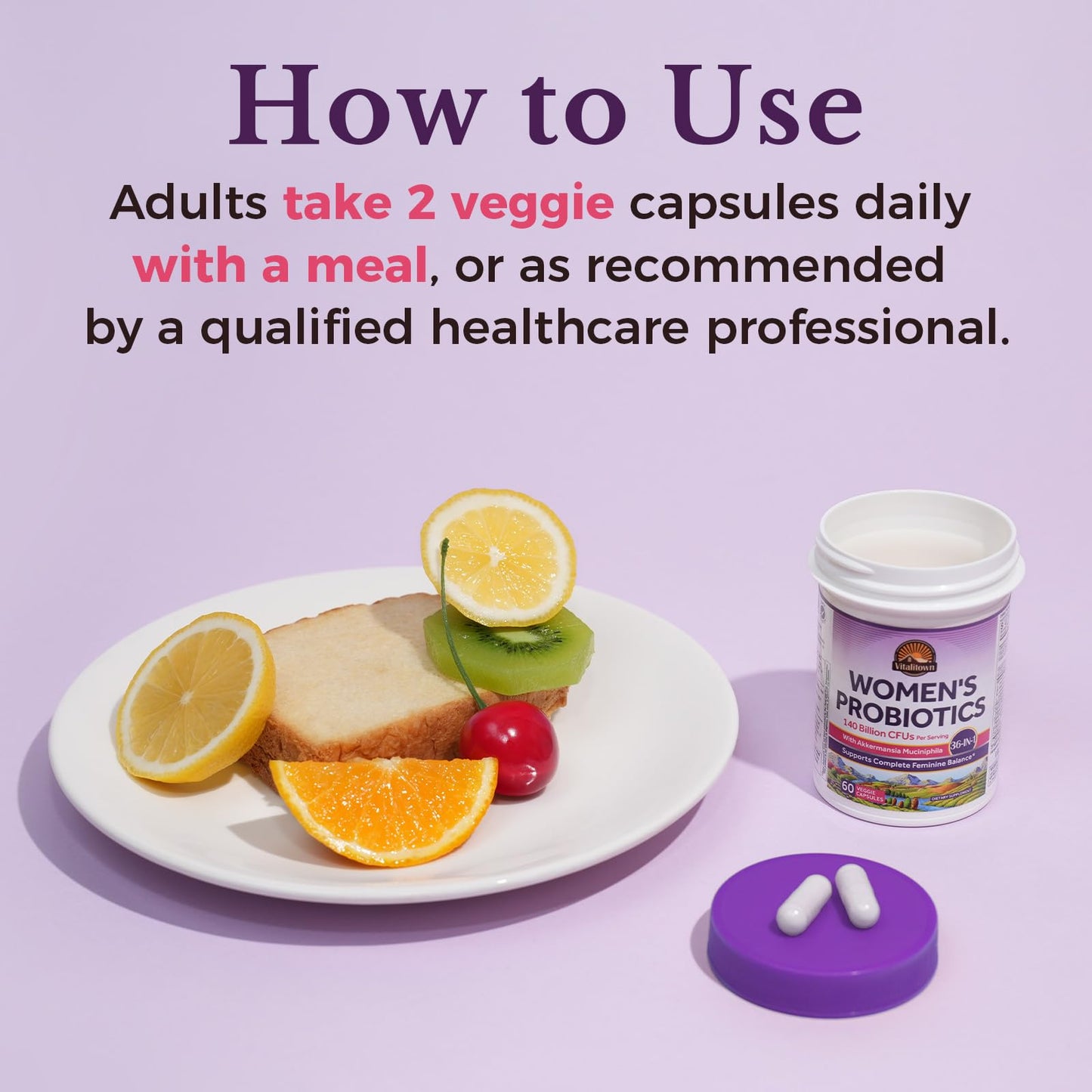 Vitalitown Probiotics for Women Capsules, 60 Count