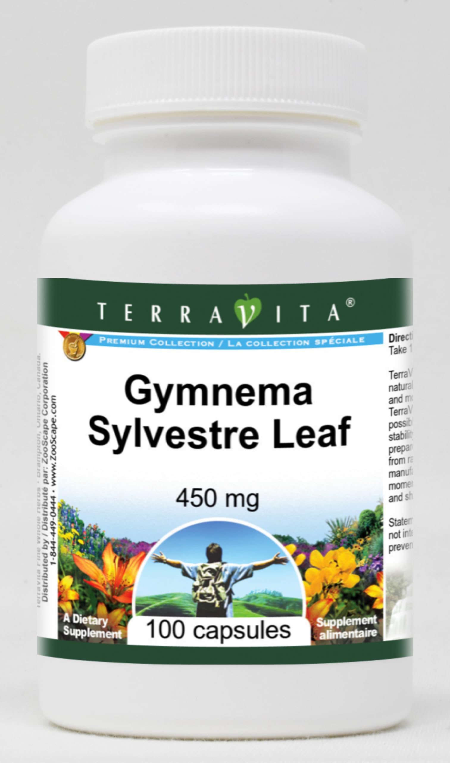 Terravita Gymnema Sylvestre Leaf 450 mg Capsule, 100 Count