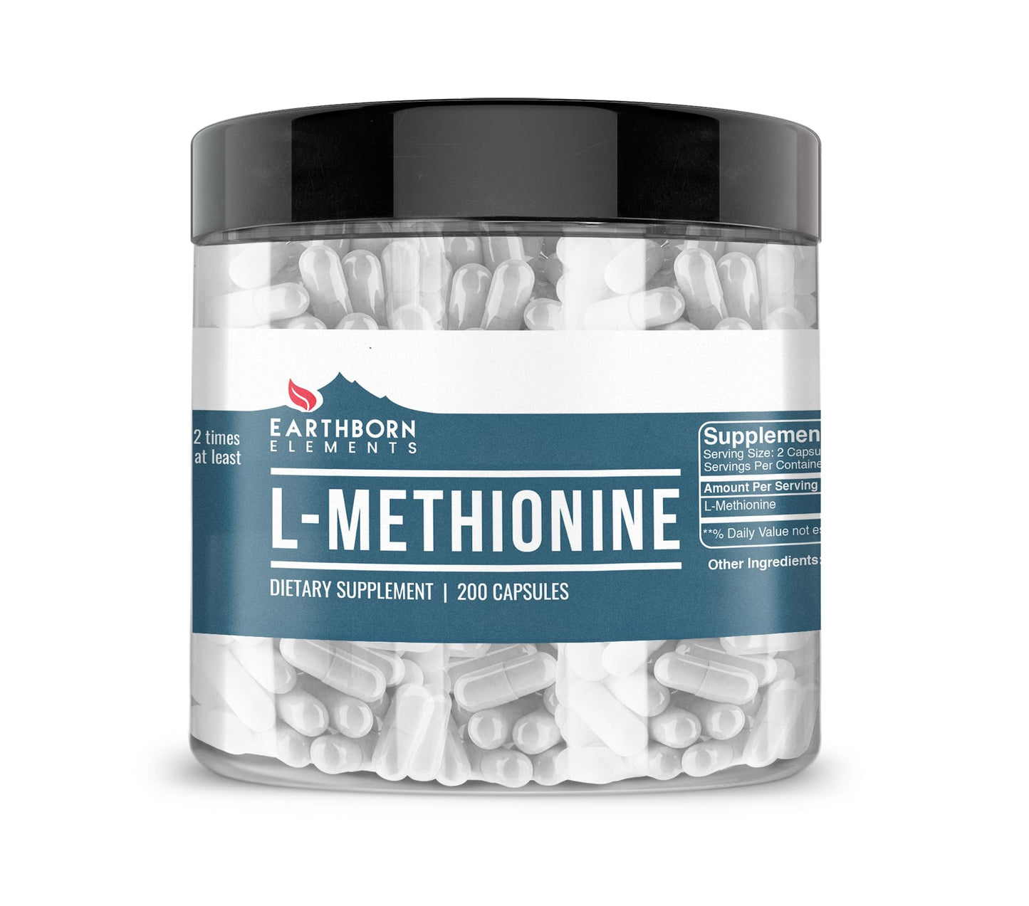 Earthborn Elements L-Methionine Capsules 200 Count