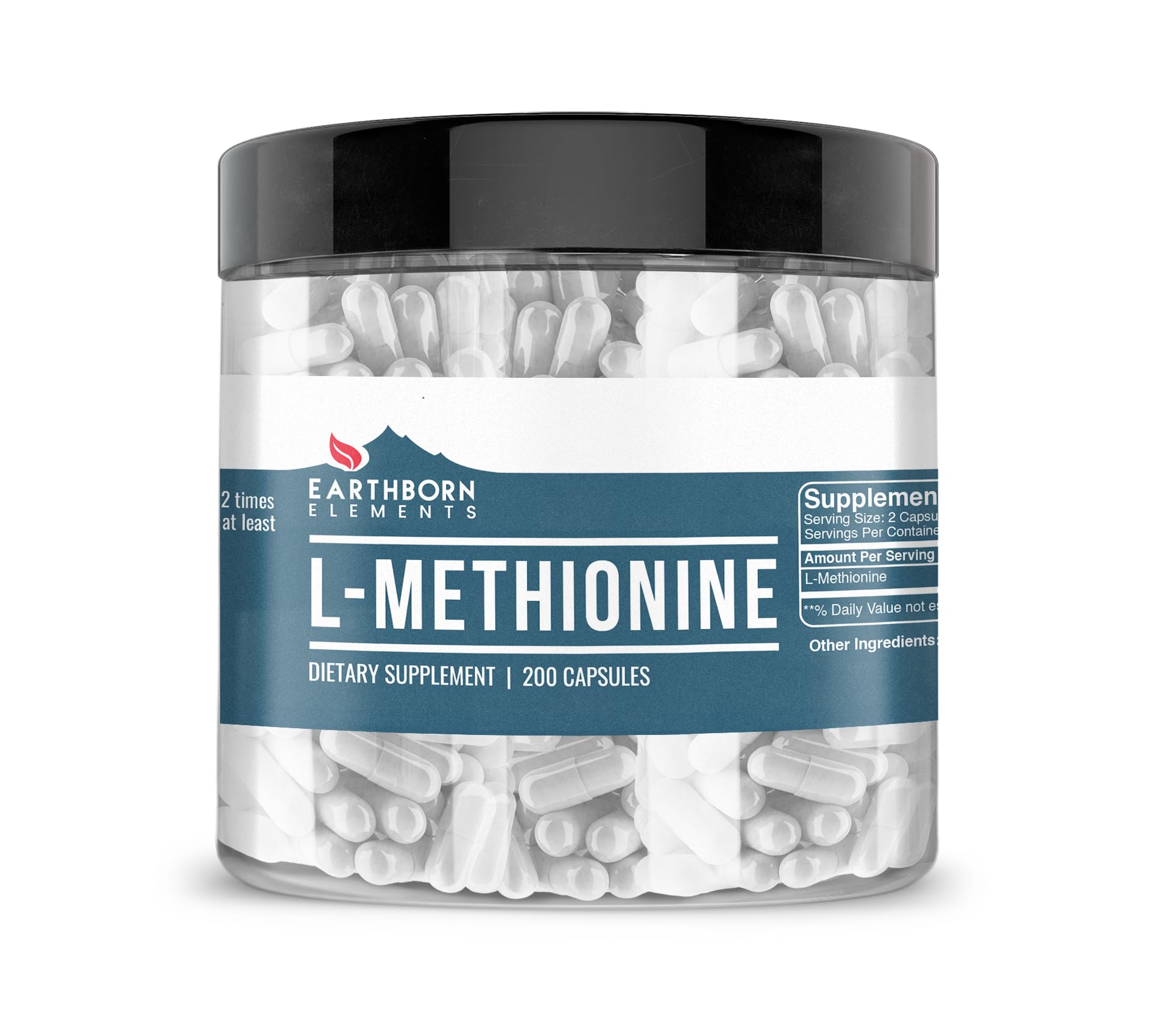 Earthborn Elements L-Methionine Capsules 200 Count