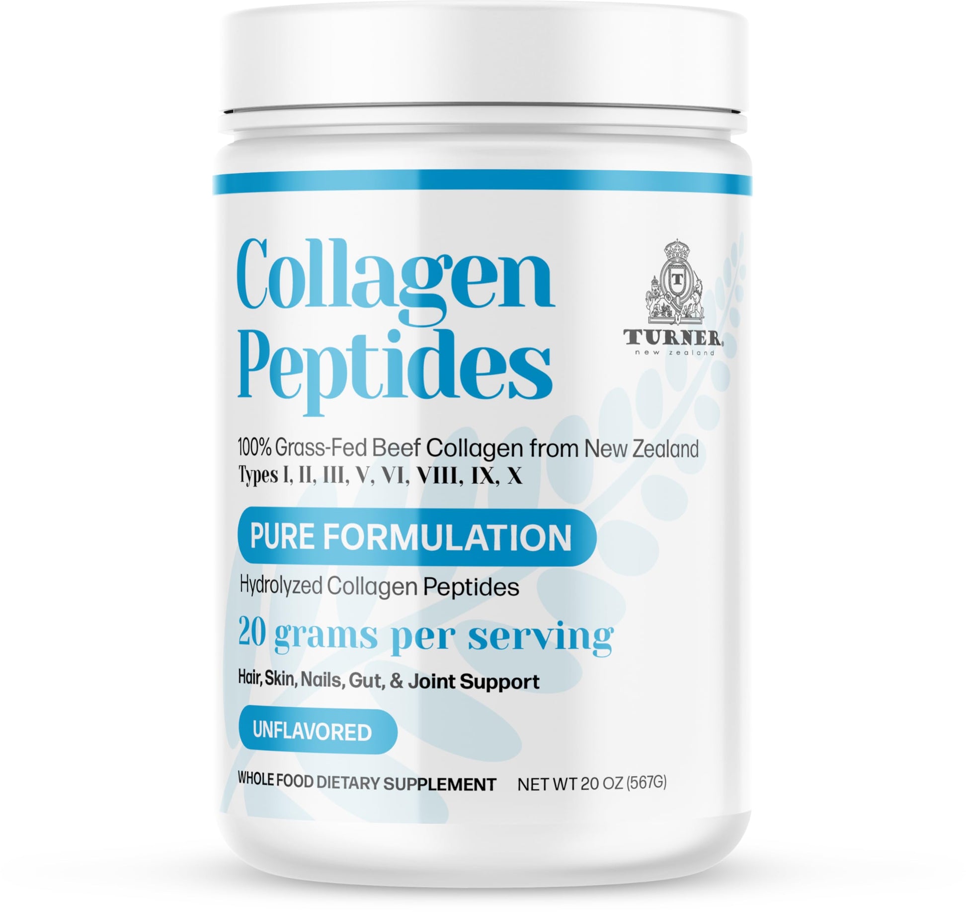 TURNER Collagen Peptides Powder, 20 oz