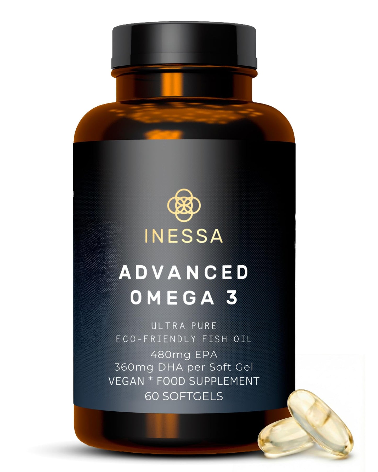 Inessa Omega-3 Fish Oil 1200mg Capsule, 60 Capsules