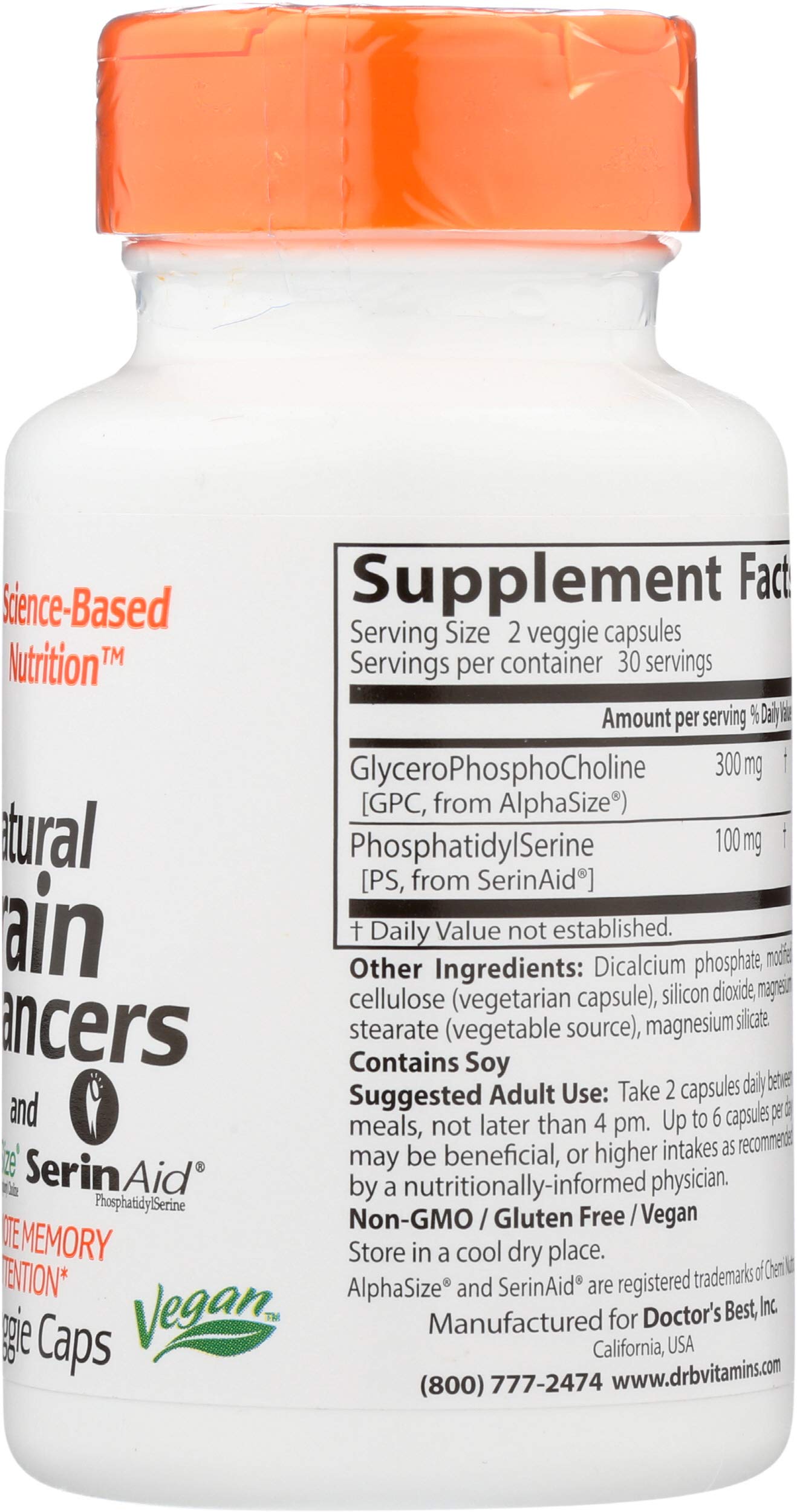 Doctor's BEST Natural Brain Enhancers Capsule 60 Count