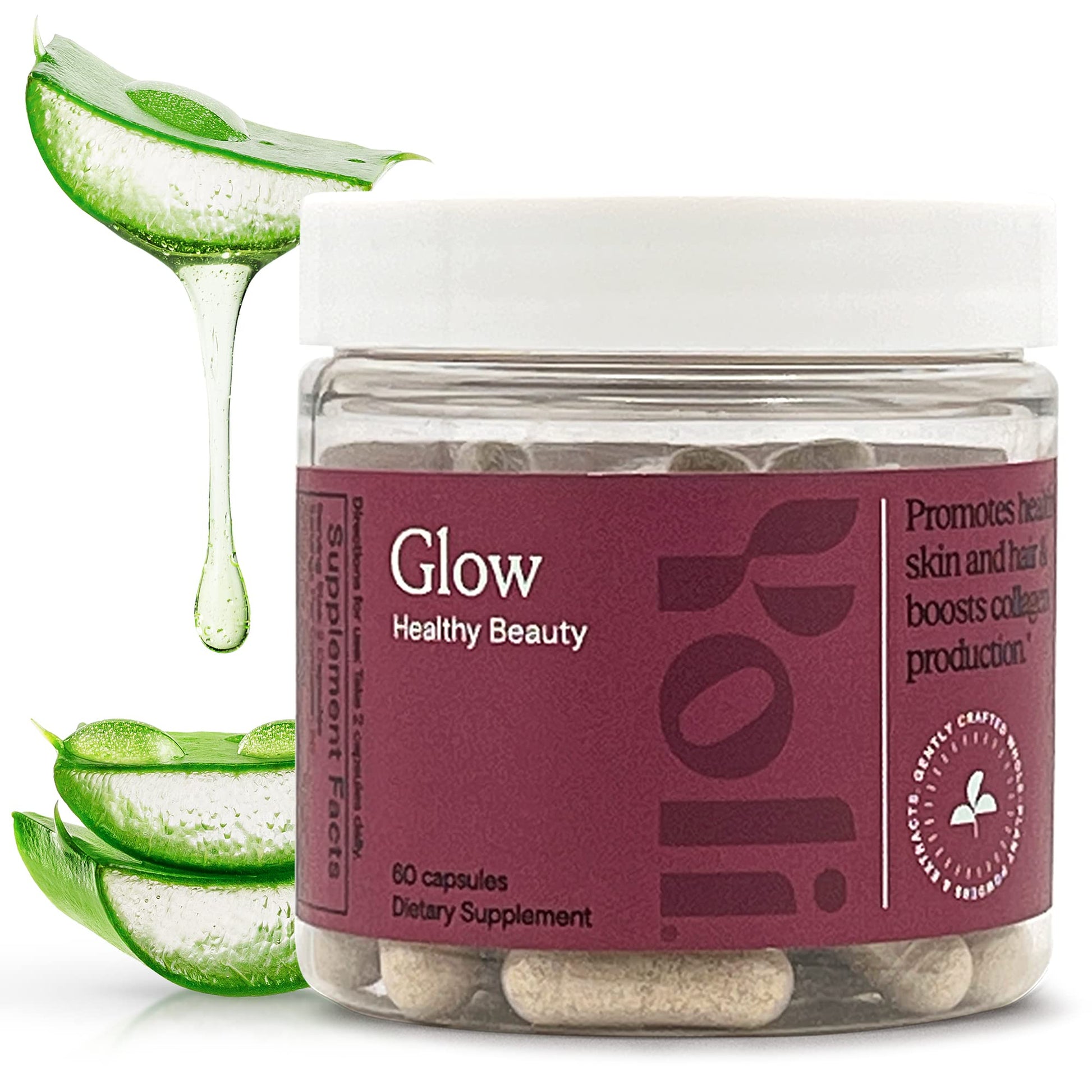 Yoli Glow Biotin and Collagen Daily Multivitamin Hair Skin Nails Capsule, 60 Count